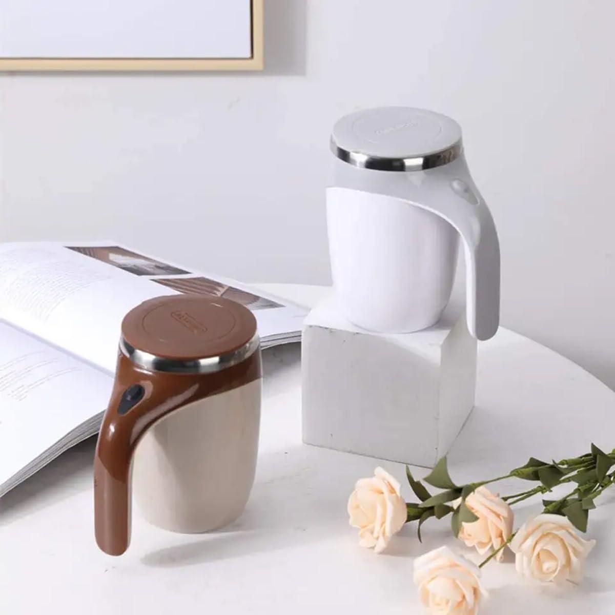 Self-Stirring Magnetic Mug – Smart, Stylish & Effortlessly Indulgent Sips